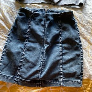 Free people mini skirt. Denim.
